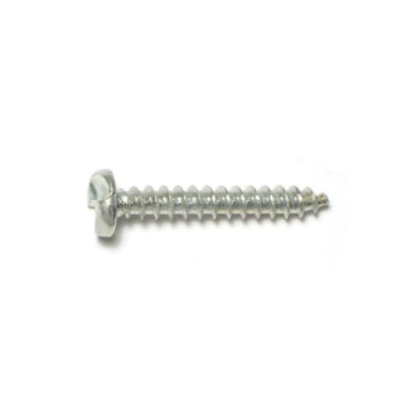 Midwest Fastener Sheet Metal Screw, #10 x 1-1/4 in, Zinc Plated Steel Pan Head Slotted Drive, 15 PK 62451 - main